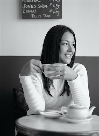 Woman in a Cafe Stock Photo - Rights-Managed, Code: 700-00160461