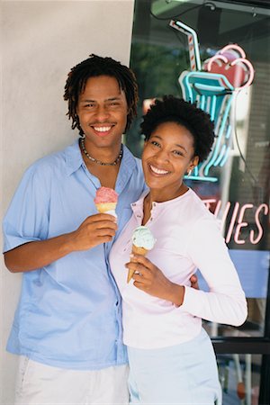 Couple with Ice Creams Stock Photo - Rights-Managed, Code: 700-00160862