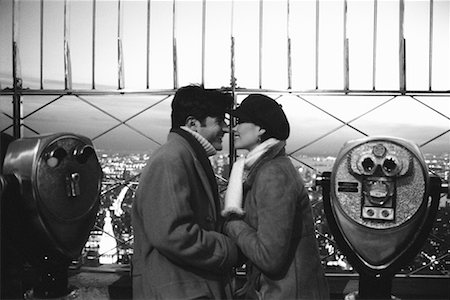 Young Couple Kissing above City Stock Photo - Rights-Managed, Code: 700-00160935