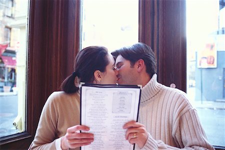 soho, new york - Couple in a Cafe Soho, New York, USA Foto de stock - Con derechos protegidos, Código: 700-00160945