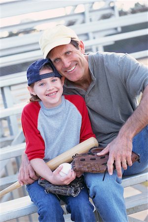 family baseball game - Father and Daughter Stock Photo - Rights-Managed, Code: 700-00161738