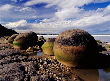 Moeraki Boulders Otago, Nouvelle-Zélande Photographie de stock - Rights-Managed, Code: 700-00161812