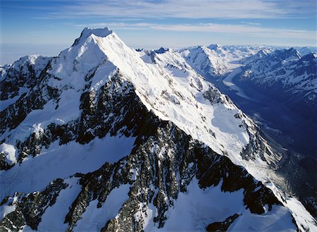 simsearch:700-00008552,k - Aerial View of Mt Cook Aoraki National Park New Zealand Fotografie stock - Rights-Managed, Codice: 700-00161822