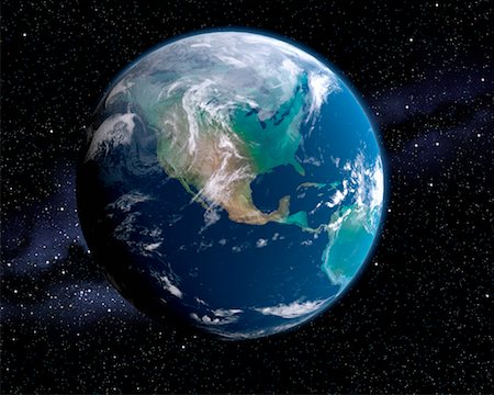 earth from space - Earth Stock Photo - Rights-Managed, Code: 700-00162375