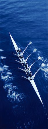 sculling boat view from above - Overhead View of Rowing Stock Photo - Rights-Managed, Code: 700-00162388