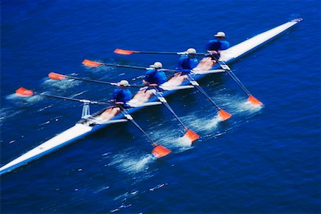 sculling boat view from above - Overhead View of Rowing Stock Photo - Rights-Managed, Code: 700-00162395