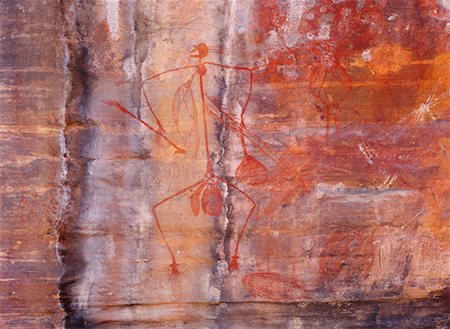 prehistoric art australia - Aborigianl Rock Art Kakadu National Park Australia Foto de stock - Con derechos protegidos, Código: 700-00162510