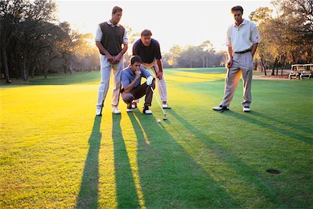 Men Golfing Foto de stock - Con derechos protegidos, Código: 700-00163024
