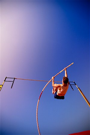 superar obstáculos - Pole Vault Foto de stock - Con derechos protegidos, Código: 700-00163712