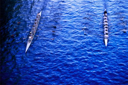 sculling boat view from above - Rowing Stock Photo - Rights-Managed, Code: 700-00163724