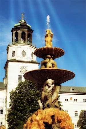 salzburg statues - Residence Fountain Residence Square, Old Salzburg Austria Stock Photo - Rights-Managed, Code: 700-00177828