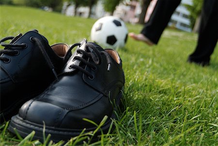 simsearch:700-00611221,k - Businessman's Shoes and Businessman Playing Soccer Stock Photo - Rights-Managed, Code: 700-00178010