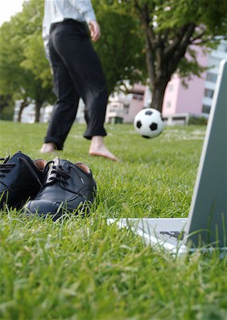 Businessman Playing Soccer Stock Photo - Rights-Managed, Code: 700-00178012