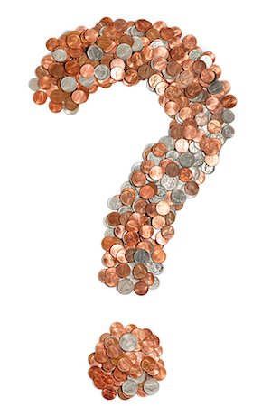 penny icon - Question Mark Made of Coins Stock Photo - Rights-Managed, Code: 700-00178889