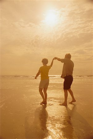 Senior Couple Dancing on Beach Stock Photo - Rights-Managed, Code: 700-00170100