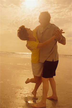 Senior Couple Dancing on Beach Stock Photo - Rights-Managed, Code: 700-00170101