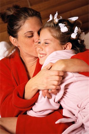 Mother Kissing Daughter Stock Photo - Rights-Managed, Code: 700-00170571