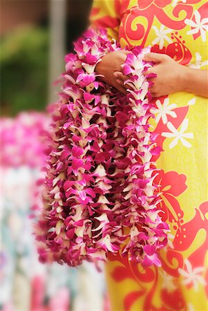 Woman Holding Leis Stock Photo - Rights-Managed, Code: 700-00185386