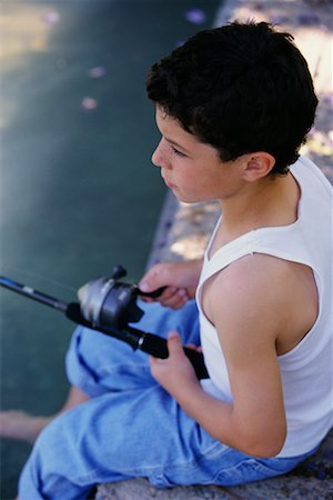 Boy Fishing Stock Photo - Rights-Managed, Code: 700-00185932