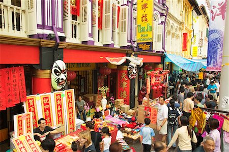 simsearch:700-00363278,k - Nouvel an chinois Chinatown, Singapour Photographie de stock - Rights-Managed, Code: 700-00186198