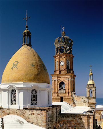 Cathédrale de la Vierge Guadalupe Puerto Vallarta, Jalisco Mexique Photographie de stock - Rights-Managed, Code: 700-00186442