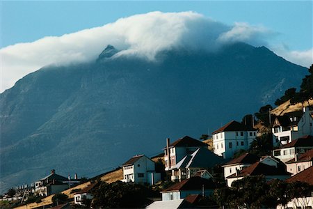 south african houses - Devil's Peak over Suburb Cape Town South Africa Africa Stock Photo - Rights-Managed, Code: 700-00186918