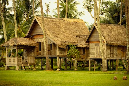 Traditional Malaysian Dwelling Langkawi Island Malaysia Fotografie stock - Rights-Managed, Codice: 700-00187419