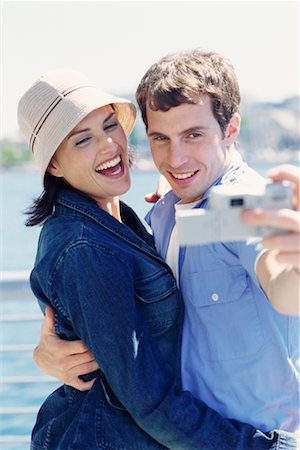 Couple Taking Self-Portrait Stock Photo - Rights-Managed, Code: 700-00187798