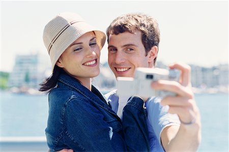 simsearch:700-00151974,k - Couple Taking Self-Portrait Stock Photo - Rights-Managed, Code: 700-00187799