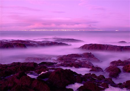 south african beaches in the sunset - Cape Town and Bloubergstrand Beach South Africa Stock Photo - Rights-Managed, Code: 700-00188028