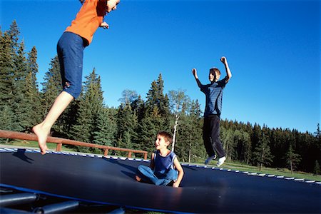 Children on Trampoline Stock Photo - Rights-Managed, Code: 700-00188116
