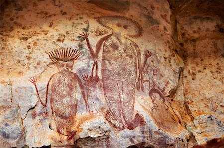 Aboriginal Rock Art The Kimberley, Western Australia Foto de stock - Con derechos protegidos, Código: 700-00188549