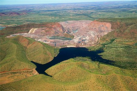 Mine de diamants d'Argyle le Kimberley Australie occidentale Photographie de stock - Rights-Managed, Code: 700-00188540