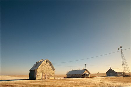 stati delle pianure - Farm South Dakota, USA Fotografie stock - Rights-Managed, Codice: 700-00188599