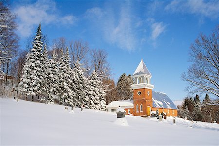 Church in Rupert, Quebec, Canada Fotografie stock - Rights-Managed, Codice: 700-00188926