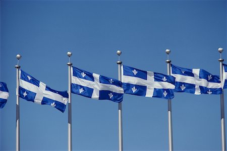 Quebec Flag Quebec, Canada Foto de stock - Direito Controlado, Número: 700-00188934