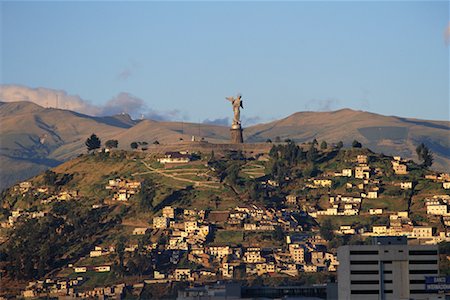 el panecillo - Virgin of Quito Statue Quito, Ecuador South America Fotografie stock - Rights-Managed, Codice: 700-00189078