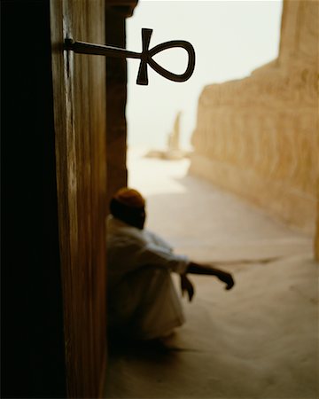 Ankh en porte de Temple Abou Simbel, Égypte Photographie de stock - Rights-Managed, Code: 700-00189178