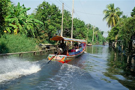 Batobus sur Canal Bangkok, Thaïlande Photographie de stock - Rights-Managed, Code: 700-00189185