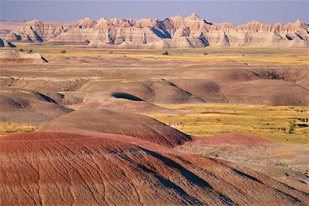 stati delle pianure - Badlands National Park South Dakota, USA Fotografie stock - Rights-Managed, Codice: 700-00189318