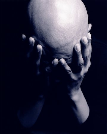 Man With Head in Hands Stock Photo - Rights-Managed, Code: 700-00189355