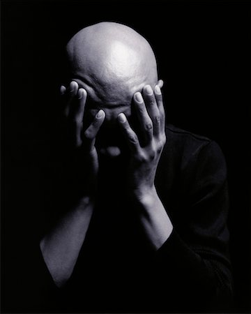 Man With Head in Hands Stock Photo - Rights-Managed, Code: 700-00189356