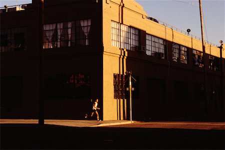 Man Running on Sidewalk Los Angeles, California Stock Photo - Rights-Managed, Code: 700-00189382