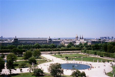 simsearch:700-03068908,k - Overview of Jardin des Tuileries Paris, France Foto de stock - Con derechos protegidos, Código: 700-00189579