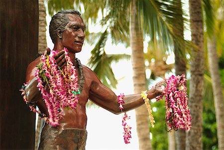 simsearch:700-03891323,k - Statue of Duke Kahanamoku Oahu, Hawaii, USA Foto de stock - Con derechos protegidos, Código: 700-00189925