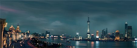Skyline of Shanghai, China Stock Photo - Rights-Managed, Code: 700-00189979