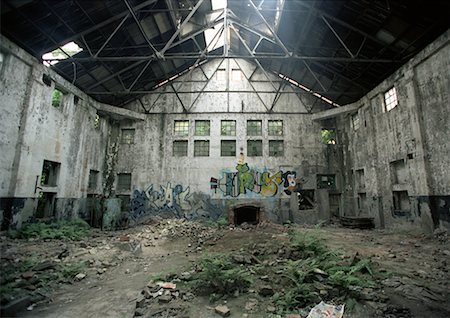 simsearch:700-00164236,k - Abandoned Warehouse Stock Photo - Rights-Managed, Code: 700-00181479