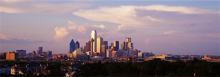 dallas city architectural buildings - Skyline Stock Photo - Rights-Managed, Code: 700-00181538