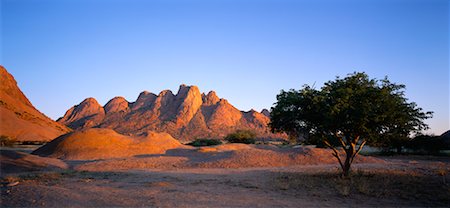 Landscape and Rock Formations Spitzkoppe, Namibia, Africa Stock Photo - Rights-Managed, Code: 700-00182063