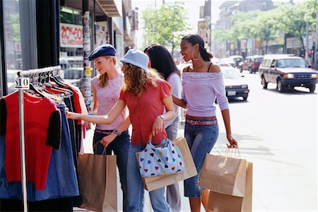 pictures of black people holding shopping bags - Teenage Girls Shopping Stock Photo - Rights-Managed, Code: 700-00183181